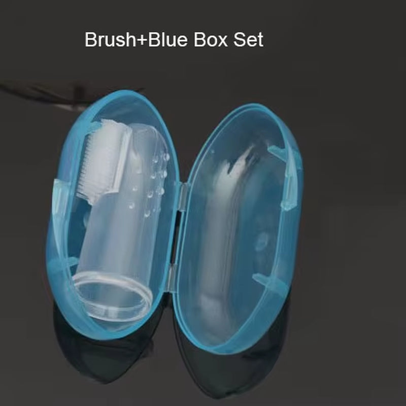Gentle Pet Finger Toothbrush for Dogs & Cats - Effective Bad Breath & Tartar Care!