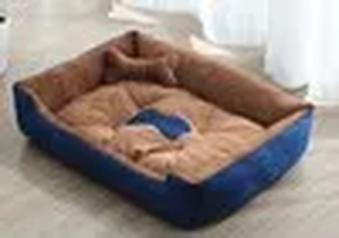 Cozy & Washable Plush Pet Bed - Large Dog Sofa Mat with Removable Cover for Ultimate Comfort
