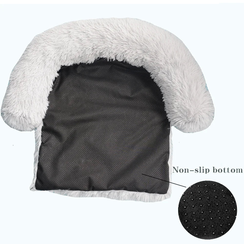 Cozy & Washable Plush Pet Bed - Large Dog Sofa Mat with Removable Cover for Ultimate Comfort