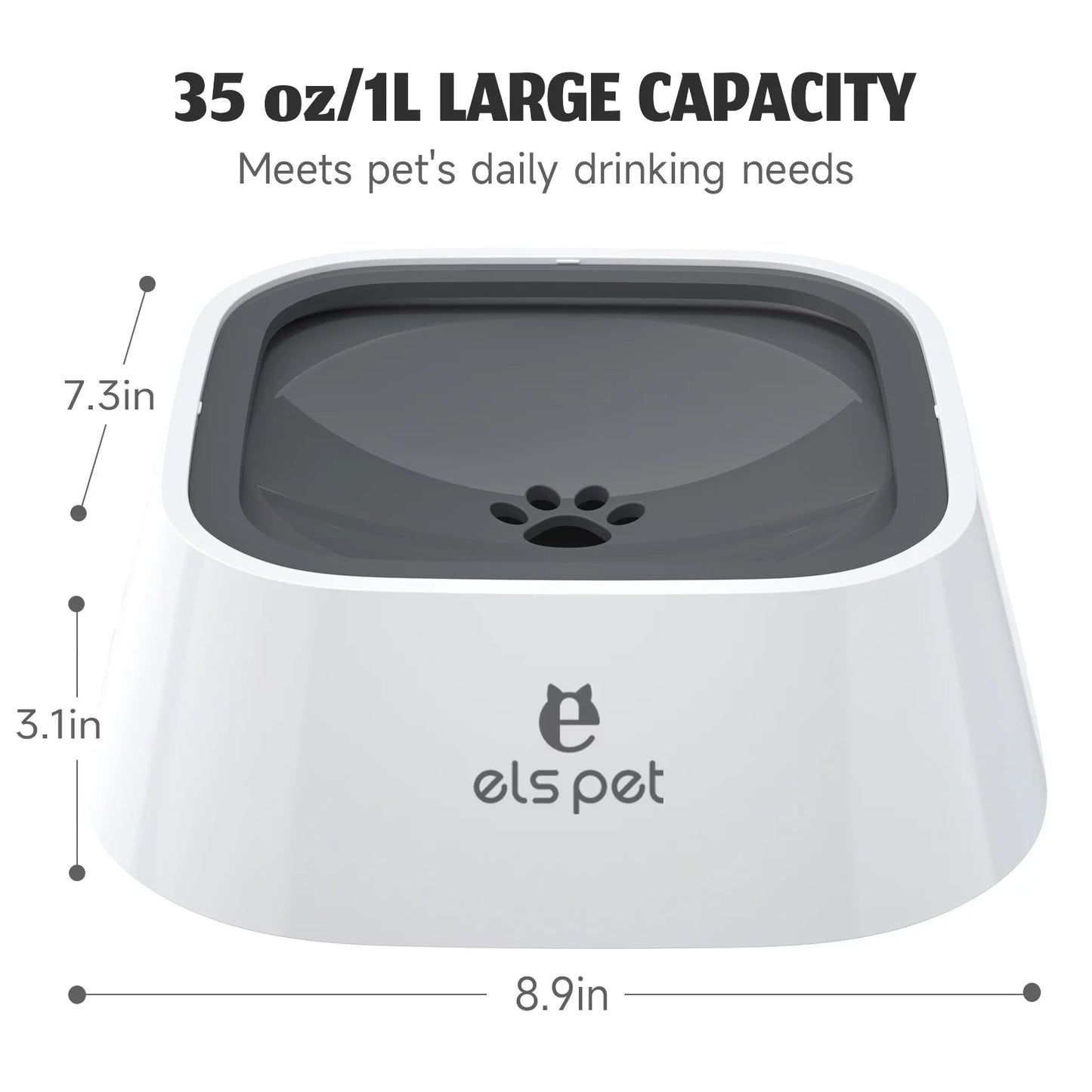 spill pet water bowl