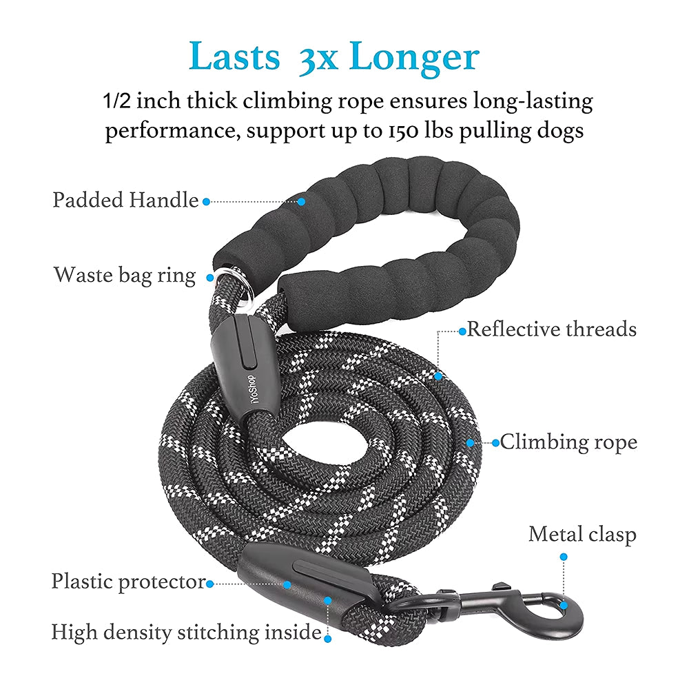 pet dog double leashes elastic rope